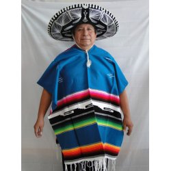 Mexikansk PONCHO - authentisk fargekombinasjoner
