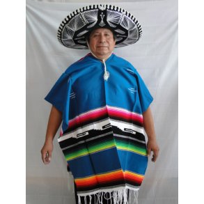 Mexikansk PONCHO - authentisk fargekombinasjoner