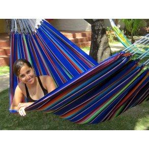 Mexico blå hengekøye i de mest autentiske farger