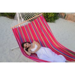 Mexico Pink hengek&oslash;ye i stoff med trepinne 118 cm