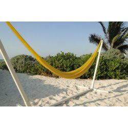 Gul outdoor h&aelig;ngek&oslash;je i smidigt net C7