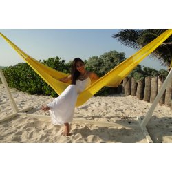 Gul outdoor h&aelig;ngek&oslash;je i smidigt net C7