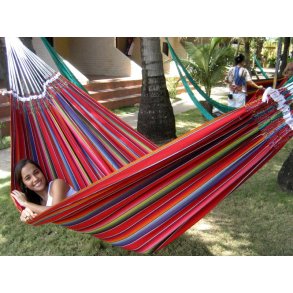 Hengekøye av stof i Mexico fargen mix