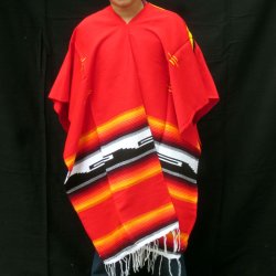 Orange Poncho