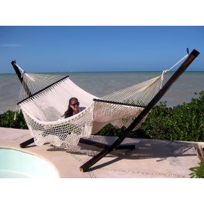 Komplett: hengekøye stativ og hacienda hengekøy