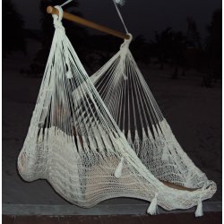 Hengekyestol i naturhvit nett fra Mexico - GRANDE