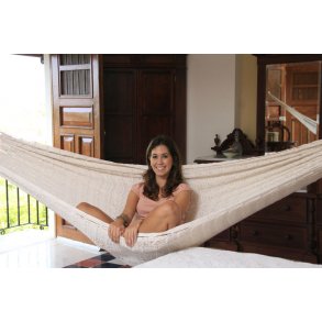 Naturhvid Mexicansk h&aelig;ngek&oslash;je i Kabel Net nr. K10