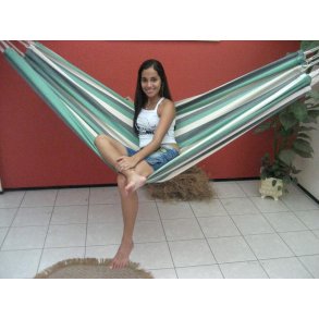 Vidunderlig grønstribet hængekøje