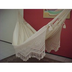 Eksklusiva stof h&aelig;ngek&oslash;je i naturhvid