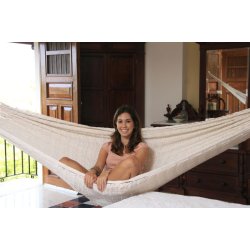 Naturlig hvit meksikansk hengek&oslash;ye i kabelnett K10