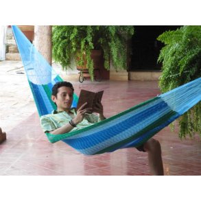 Meksikansk medium hengekøye i 100% nylon net  3 