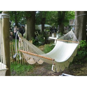 Deco-Park DeLuxe hengekøye i naturhvid  