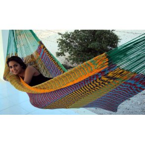 Mexican flerfärgade hängmatta i Cable Net nr K
