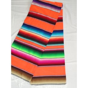 Mexico tæppe med orange look