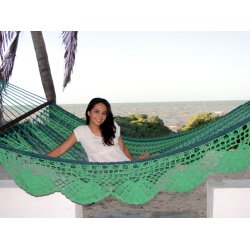 Hengek&oslash;ye med trespreder og h&aring;nd vevet